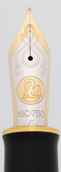 Pelikan M1000 Fountain Pen - Oversize, Black w/Gold Trim, 18K Fine